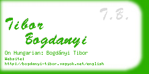 tibor bogdanyi business card